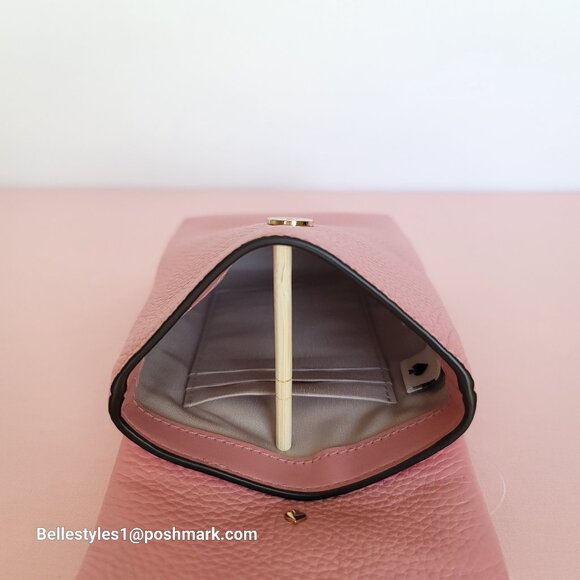 KATE SPADE Bradley North/South Pebbled Leather Phone Crossbody- Rococo Pink🎈⭐ - Picture 13 of 16